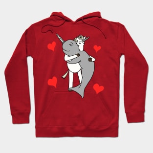 Unicorn Narwhal Love Hoodie